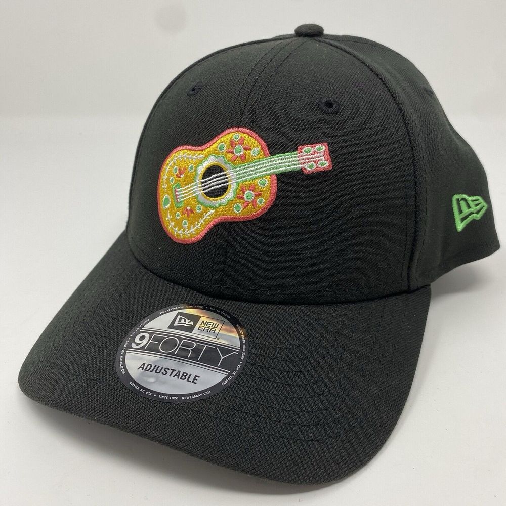New Era 9FORTY Corpus Christi Hooks Hat‎ Cumbias Guitar Adjustable Black Cap